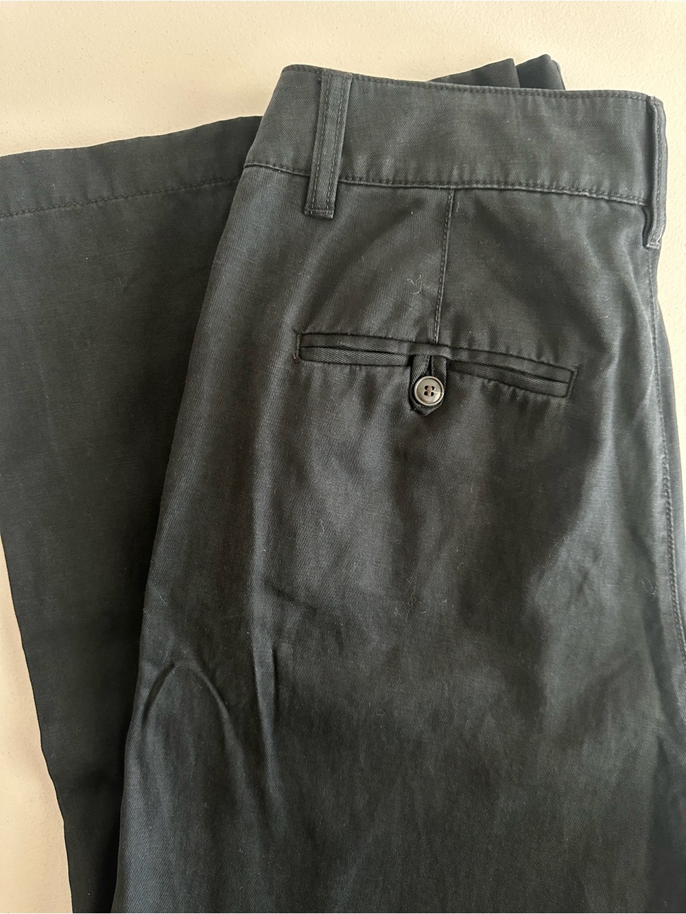 Madewell Women’s Harlow Wide Leg High Rise Pleated Cotton/Linen Pant 4P Black